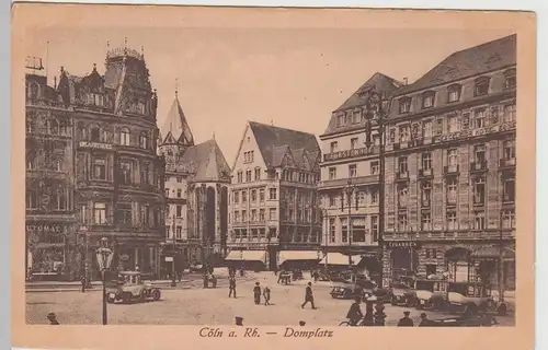 (104031) AK Köln, Domplatz, vor 1945