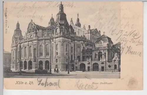 (101801) AK Köln, Neues Stadttheater, 1904