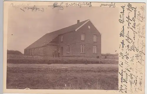 (93307) Foto AK Kinder vor Wohnhaus, Stempel Reinfeld, Holstein 1930