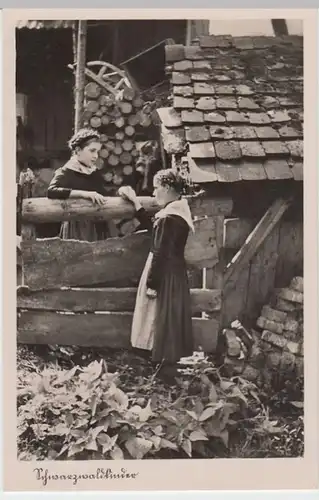 (8178) Foto AK Mädchen, Schwarzwald, vor 1945