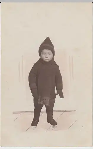 (41219) orig. Foto kleiner Junge Horst im Februar 1921