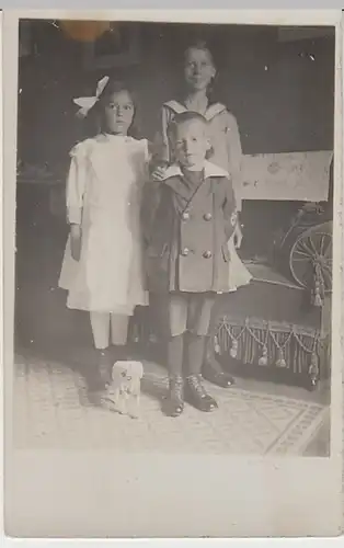 (27173) orig. Foto Kinder Eta Friedrich, Wilhelmine u. Max Brunner um 1919