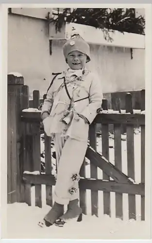 (19720) Foto AK Junge in Faschingskostüm, Foto Haase, Bad Berka