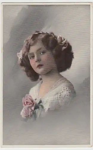 (14928) AK Mädchen mit Haarreif 1912