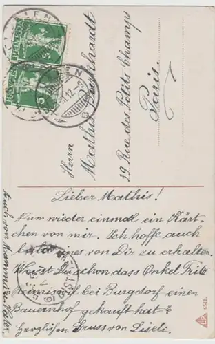 (14928) AK Mädchen mit Haarreif 1912