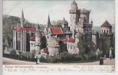 (88011) AK Kassel Wilhelmshöhe, Löwenburg, 1906