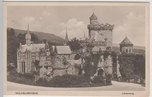(65860) AK Kassel Wilhelmshöhe, Löwenburg vor 1945