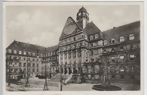 (65859) Foto AK Kassel, Neues Rathaus, 1934