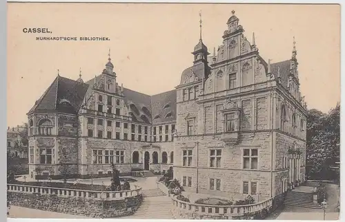 (60320) AK Kassel, Murhardt'sche Bibliothek, vor 1920