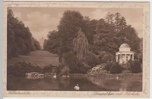 (51715) AK Kassel-Wilhelmshöhe, Tempelchen mit Herkules, 1922