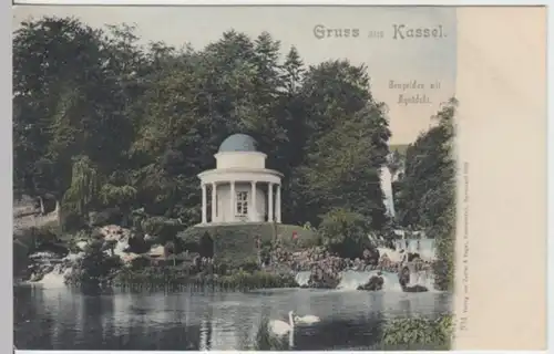 (3369) AK Gruß aus Kassel, Tempelchen, Aquädukt, bis 1905