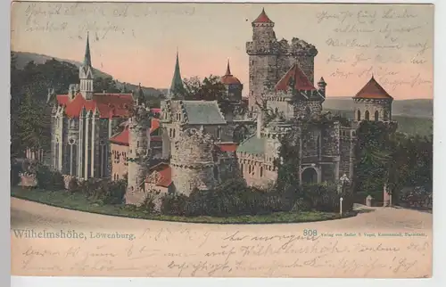 (111384) AK Kassel, Löwenburg Wilhelmshöhe, 1904