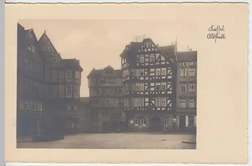 (11066) Foto AK Kassel, Altstadt 1920/30er