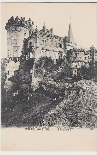 (110396) AK Kassel Wilhelmshöhe, Löwenburg um 1905