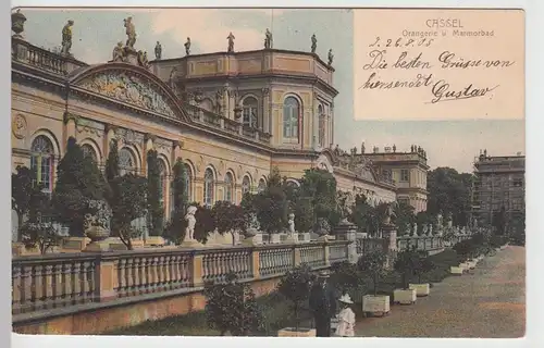 (104319) AK Kassel, Orangerie und Marmorbad, 1905