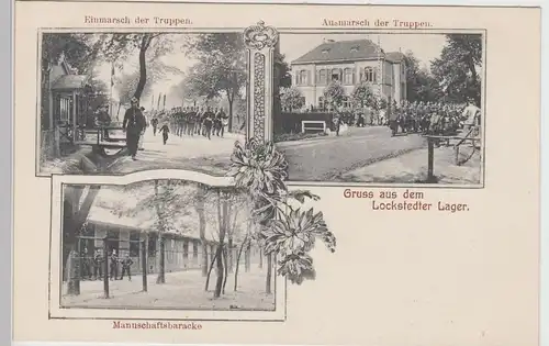(97806) AK Gruss aus dem Lockstedter Lager, Mehrbildkarte 1908