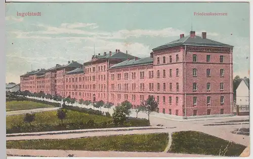 (97058) AK Ingolstadt, Friedenskasernen, 1913