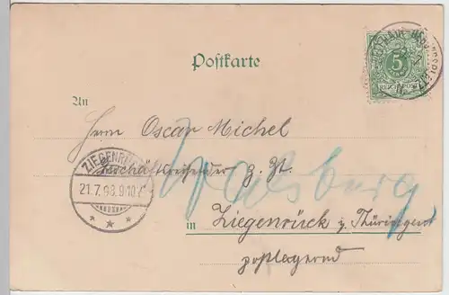 (97055) AK Truppenübungsplatz Zeithain, Eingang ins Lager, 1898