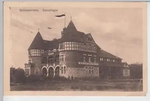 (97024) AK Sennelager, Truppenübungsplatz Senne, Soldatenheim 1915