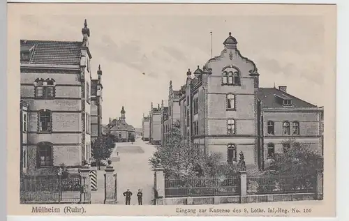 (94698) AK Mülheim (Ruhr), Eingang Kaserne d. 8. Lothr. Inf. Reg. 159, vor 1945