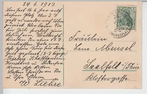 (93323) AK Truppenübungsplatz Münsingen, Eingang Barackenlager 1913