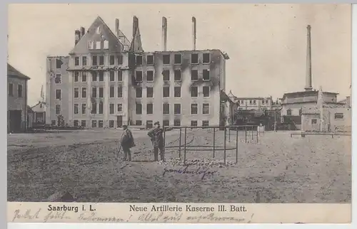 (85982) AK Saarburg, Sarrebourg, Artillerie Kaserne 3. Batt. 1915