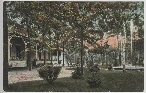 (70998) AK Truppenübungsplatz Zeithain, Offizierspark, 1913