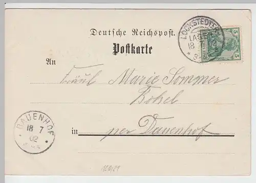 (60464) AK Gruss a.d. Lockstedter Lager, Offiziers-Kasino, Litho 1902