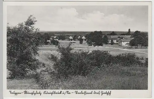 (65178) AK Truppenübungsplatz Königsbrück, Verlassenes Dorf Zietzsch 1937