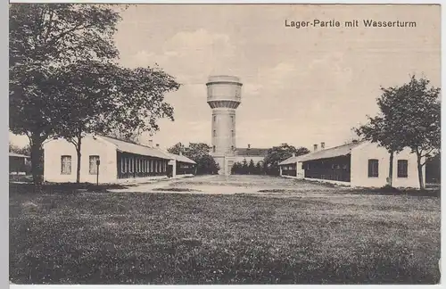 (53137) AK Truppenübungsplatz Lager Lechfeld, Partie m. Wasserturm, vor 1945