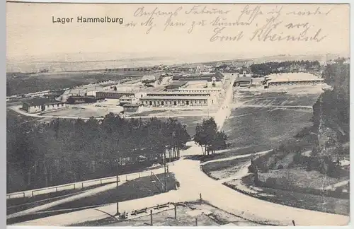 (45492) AK Lager Hammelburg, Feldpost 1918