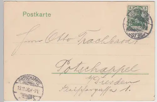 (115483) AK Dresden, Kaserne d. Schützen-regiments Prinz Georg No. 108, 1906