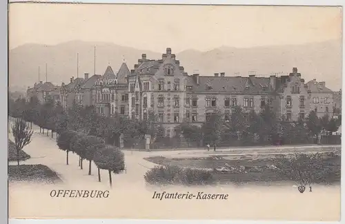 (113320) AK Offenburg, Infanterie Kaserne 1907