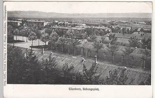 (113261) AK Übungsplatz Elsenborn, Baracken, Feldpost 1917