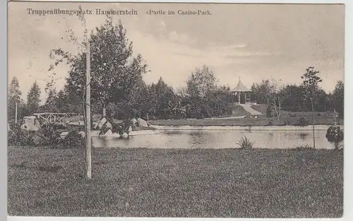 (113022) AK Truppenübungsplatz Hammerstein, Partie im Casino-Park 1909