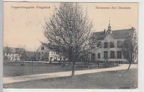 (112012) AK Truppenübungsplatz Königsbrück, verlassenes Dorf Otterschütz 1914