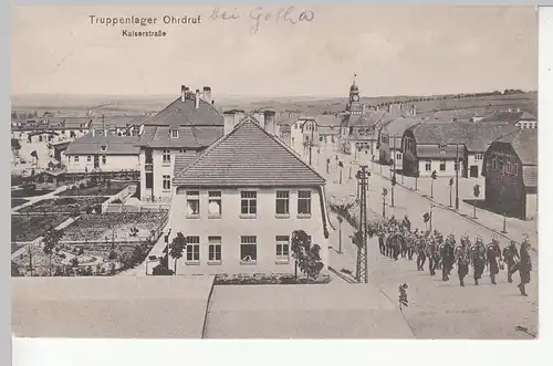 (110666) AK Truppenlager Ohrdruf, Kaiserstraße 1915
