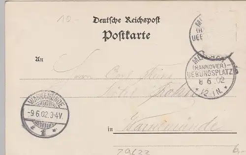 (109813) AK Gruß vom Truppenübungsplatz Munster, Barackenlager 1902