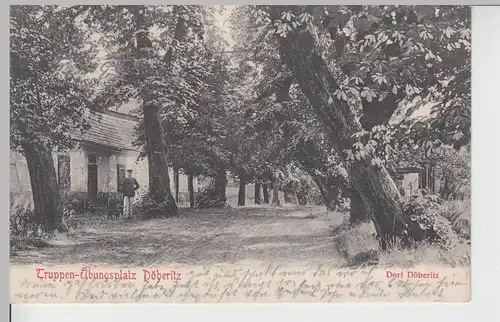 (108868) AK Truppenübungsplatz Döberitz, Dorf Döberitz, um 1908