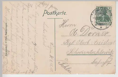 (108856) AK Unteroffiziers Vorschule Sigmaringen 1910