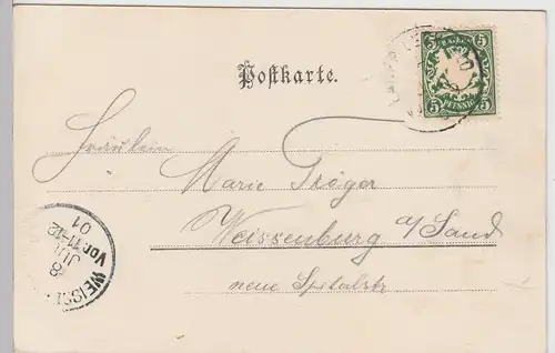 (107646) AK Gruss aus Lager Lechfeld, Baracken, 1901