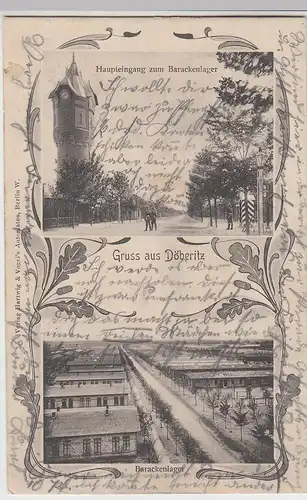 (106008) AK Gruß aus Döberitz, Truppenübungsplatz, Barackenlager, Wasserturm 190