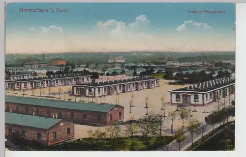 (105576) AK Truppenlager Munsterlager bei Hannover, 1916