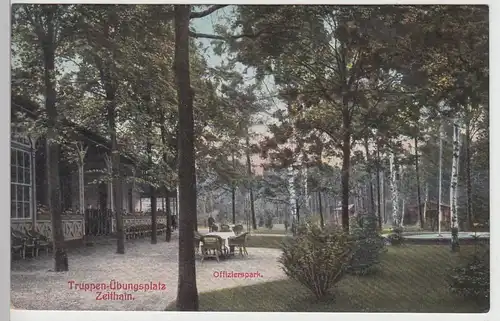 (104934) AK Truppenübungsplatz Zeithain, Offizierspark 1911