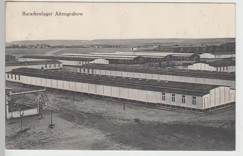 (104931) AK Truppenübungsplatz Altengrabow, Barackenlager, 1914