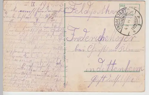 (104928) AK Ingolstadt, Pionierkaserne, 1914