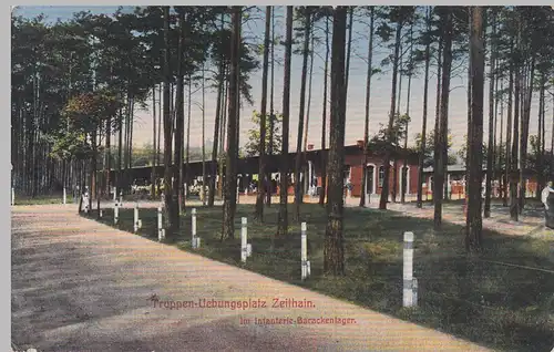 (103215) AK Truppenübungsplatz Zeithain, Infanterie-Barackenlager, 1916
