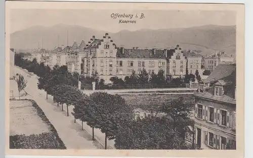 (100269) AK Offenburg i. B., Kasernen, Feldpost 1916