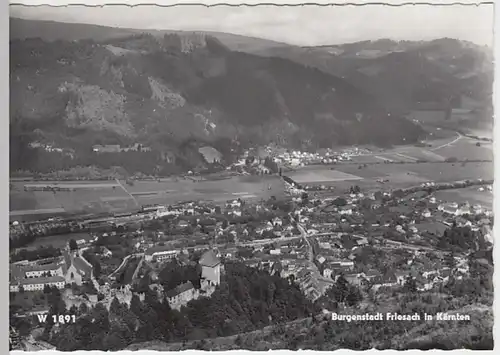 (26896) Foto AK Friesach, Kärnten, Panorama 1957