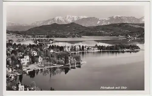 (22176) Foto AK Pörtschach am Wörther See, Panorama, Obir